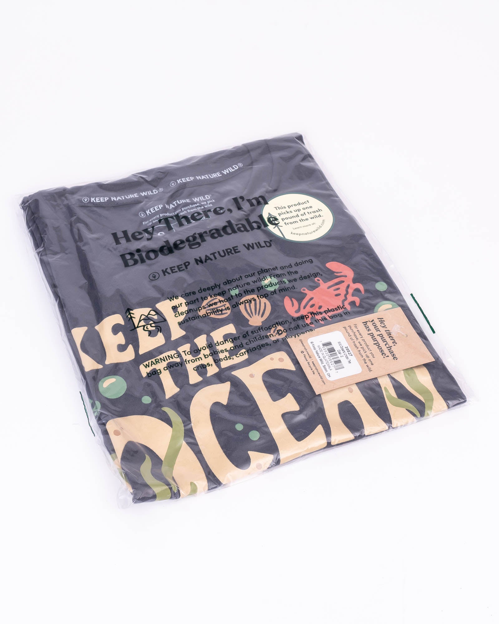 Wild Oceans Unisex Tee | Coal