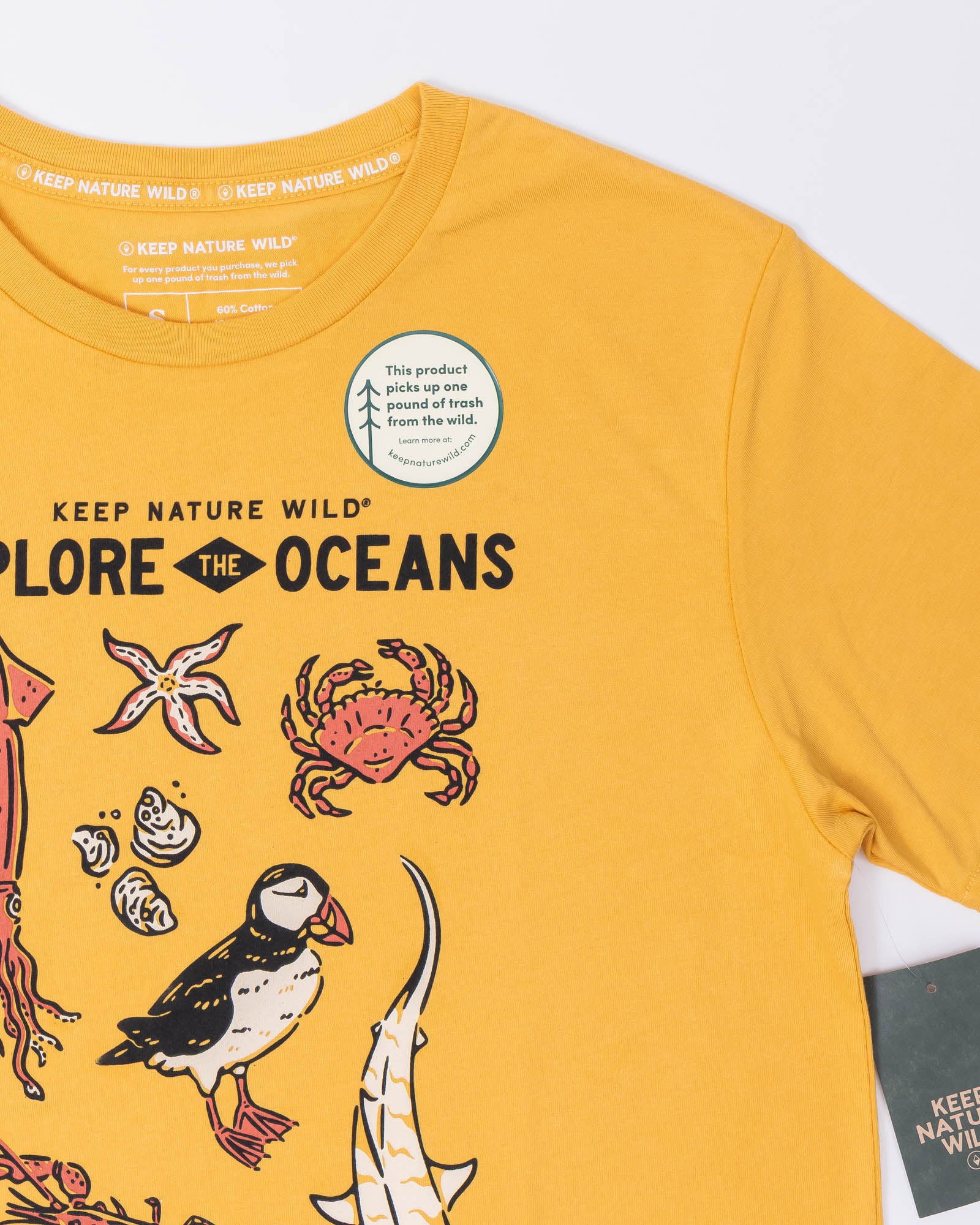 Nature Study East Coast Unisex Tee | Mustard