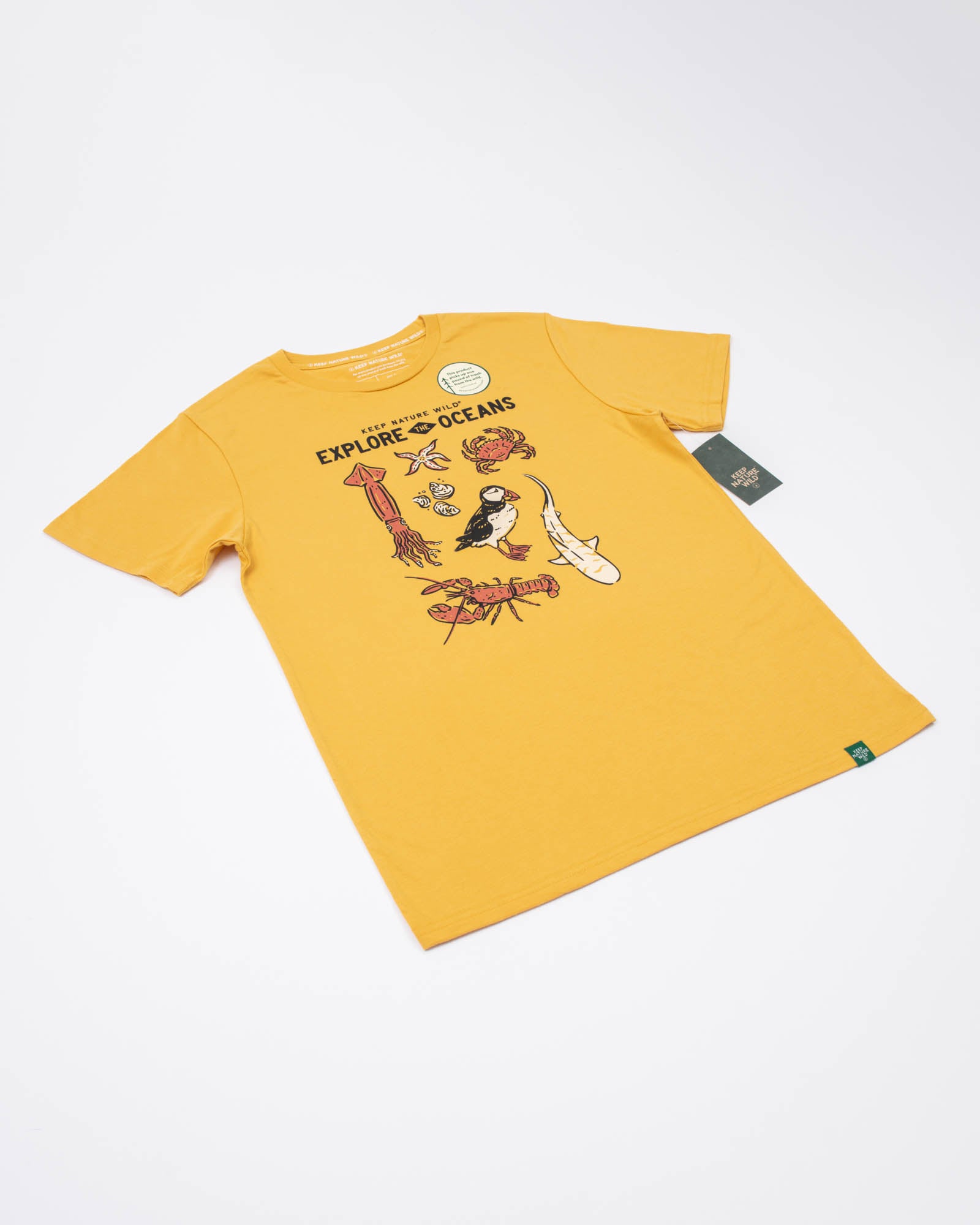 Nature Study East Coast Unisex Tee | Mustard