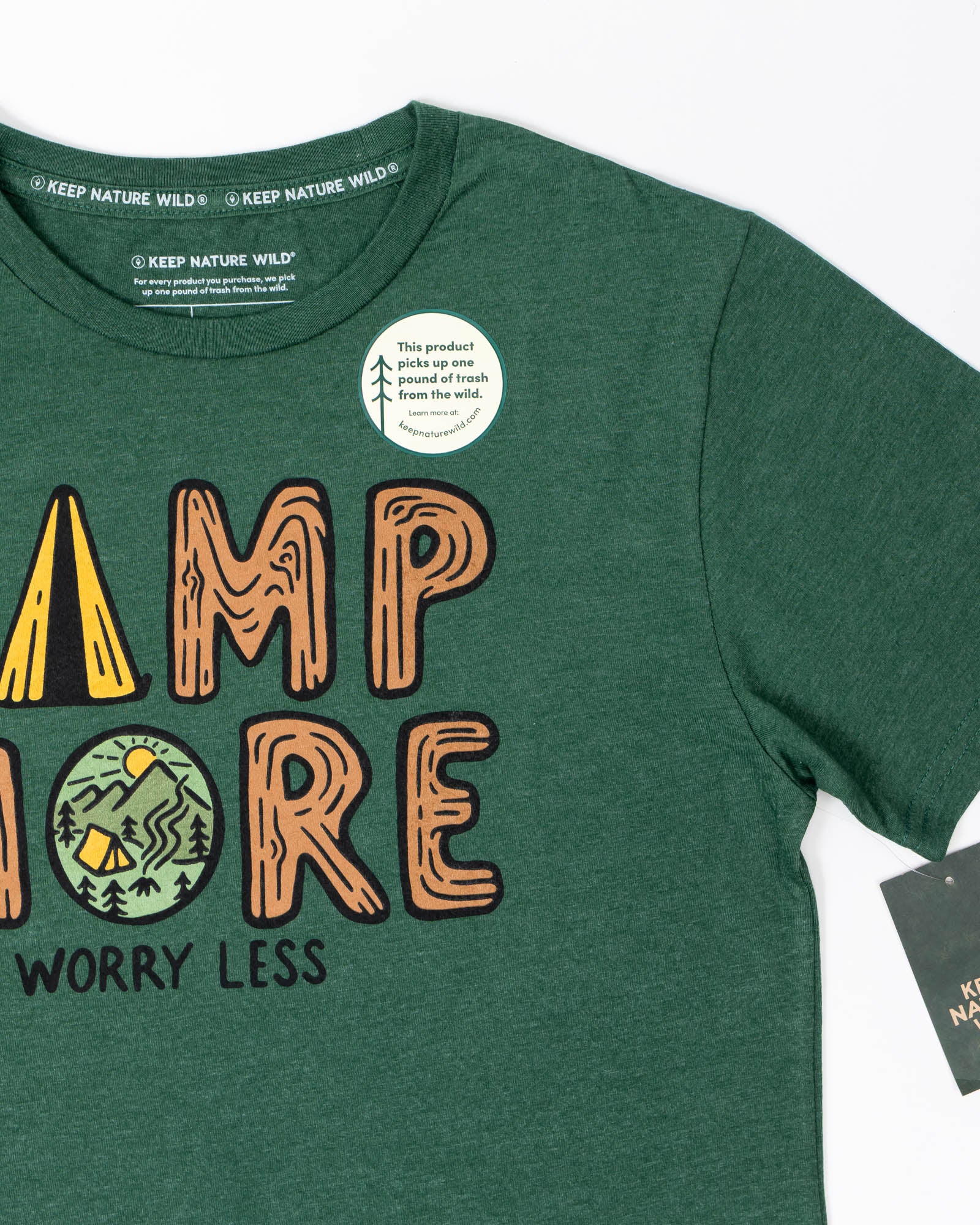 Camp More Unisex Tee | Heather Forest