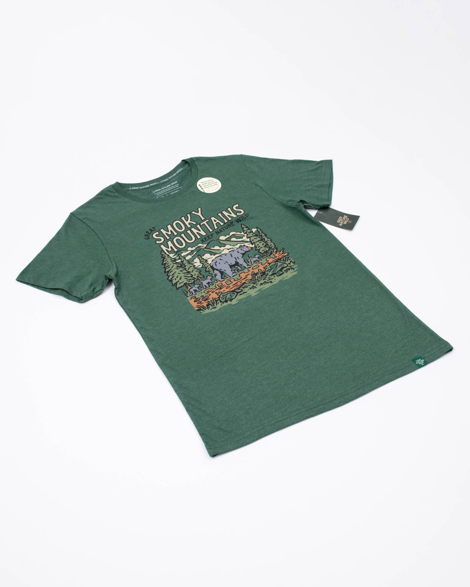 Smoky Mountain Bears Unisex Tee | Heather Forest