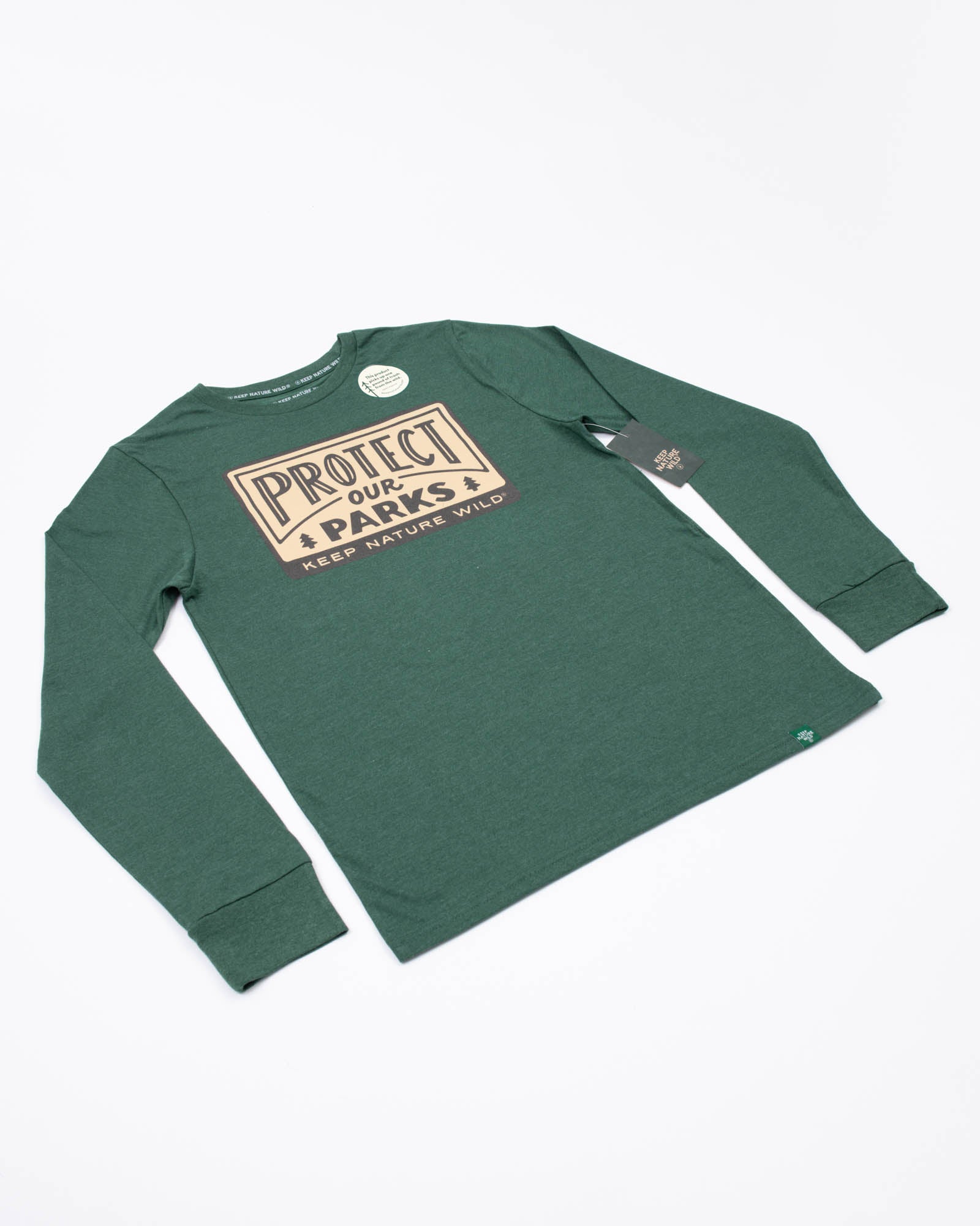 Protect Our Parks Unisex Long Sleeve Shirt | Heather Forest