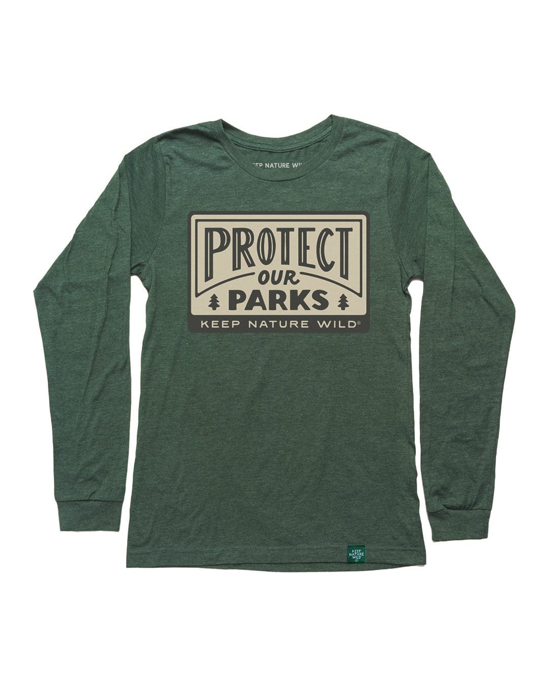 Protect Our Parks Unisex Long Sleeve Shirt | Heather Forest