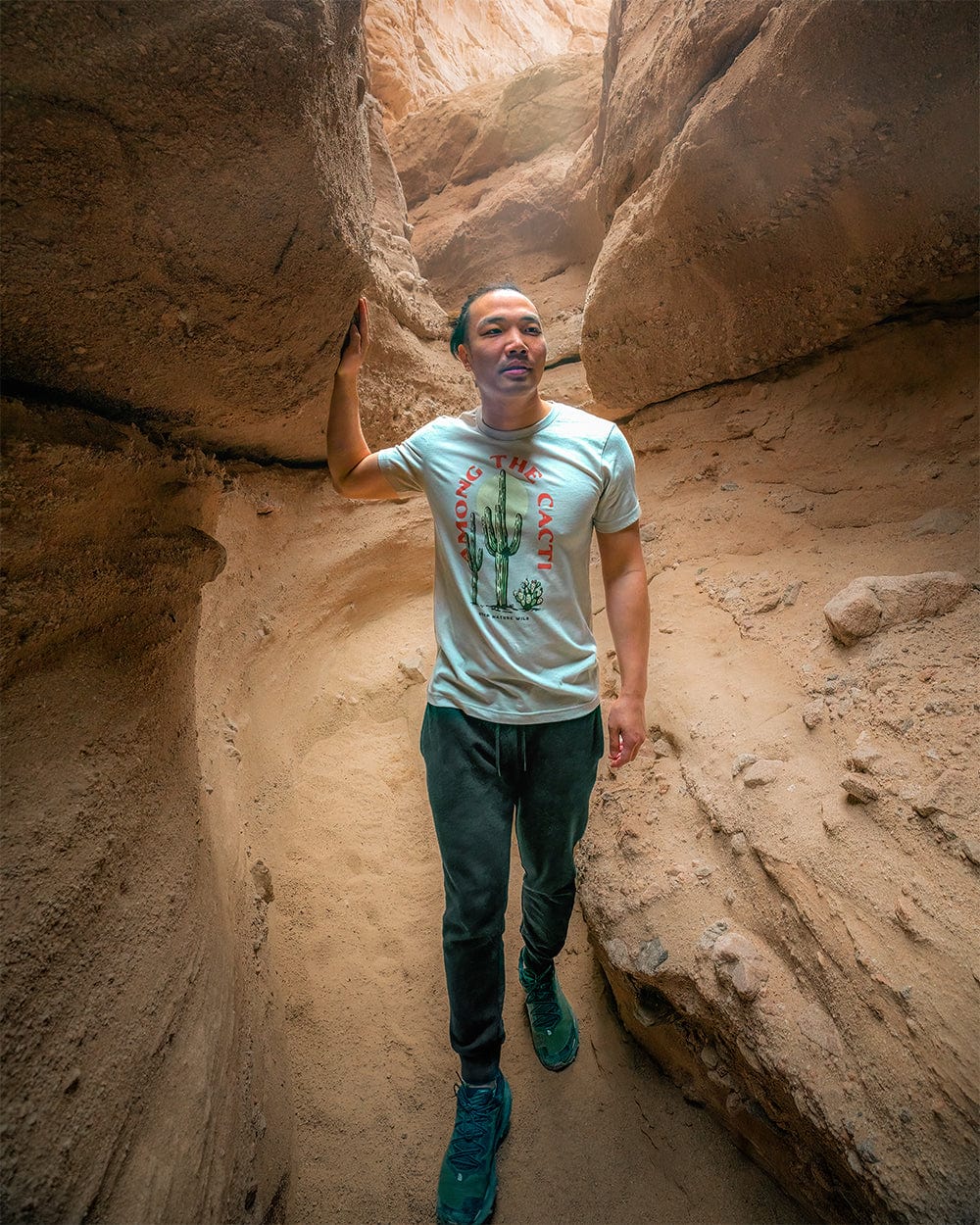 Keep It Wild Tee Among the Cacti Unisex Tee | Heather Tan