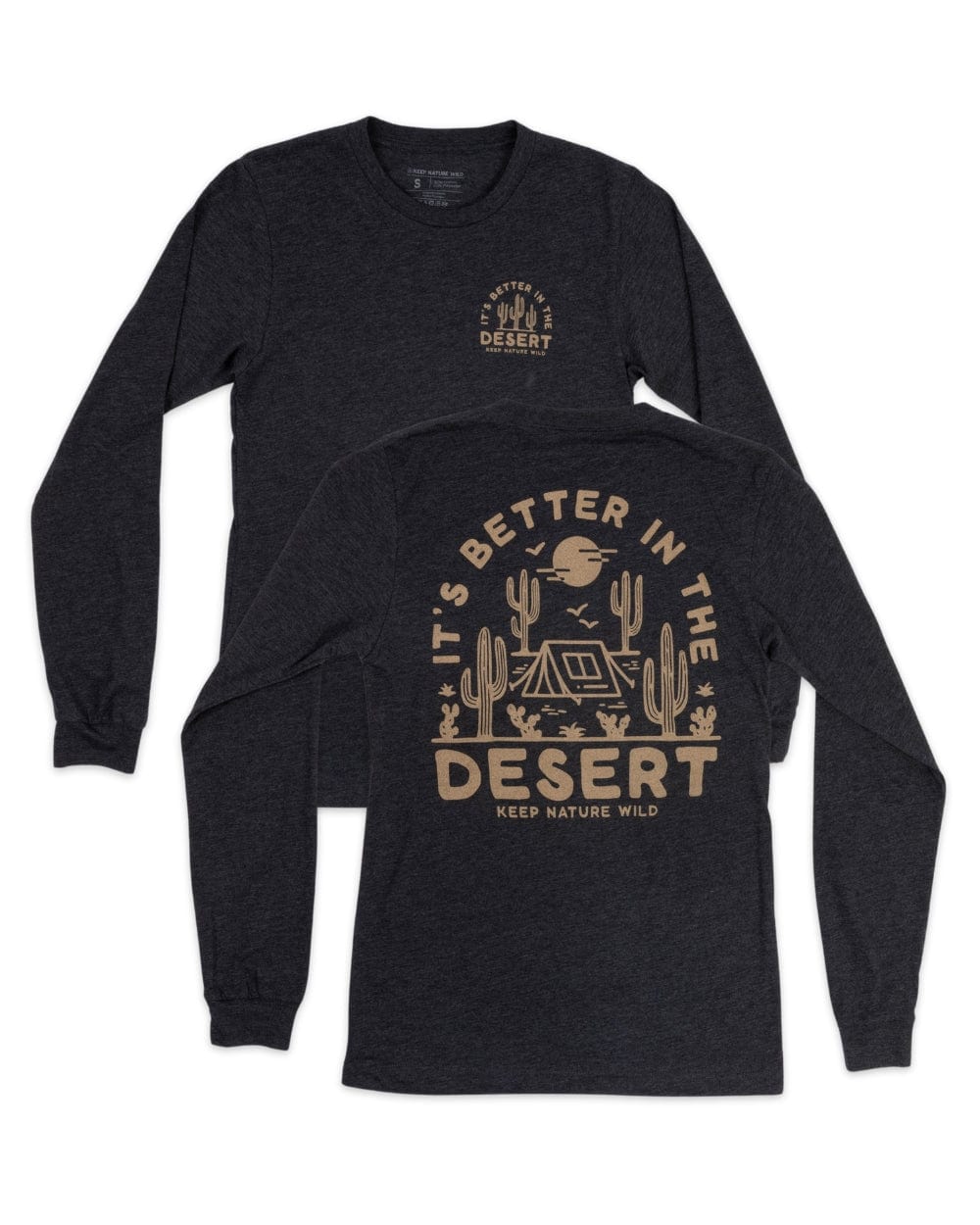 Keep It Wild Tee Better in the Desert Unisex Longsleeve | Heather Dark Grey