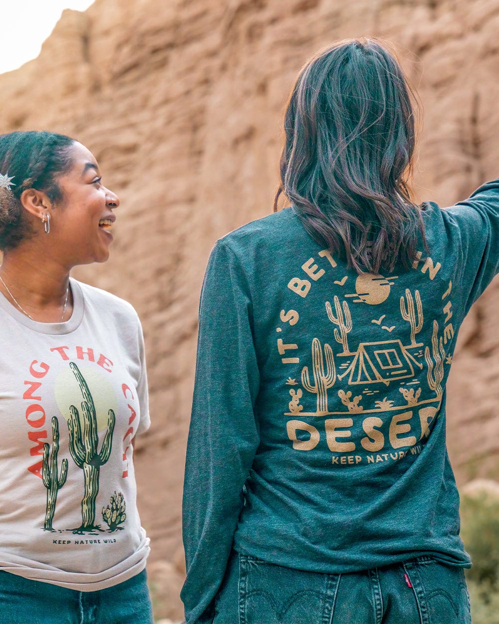 Keep It Wild Tee Better in the Desert Unisex Longsleeve | Heather Dark Grey