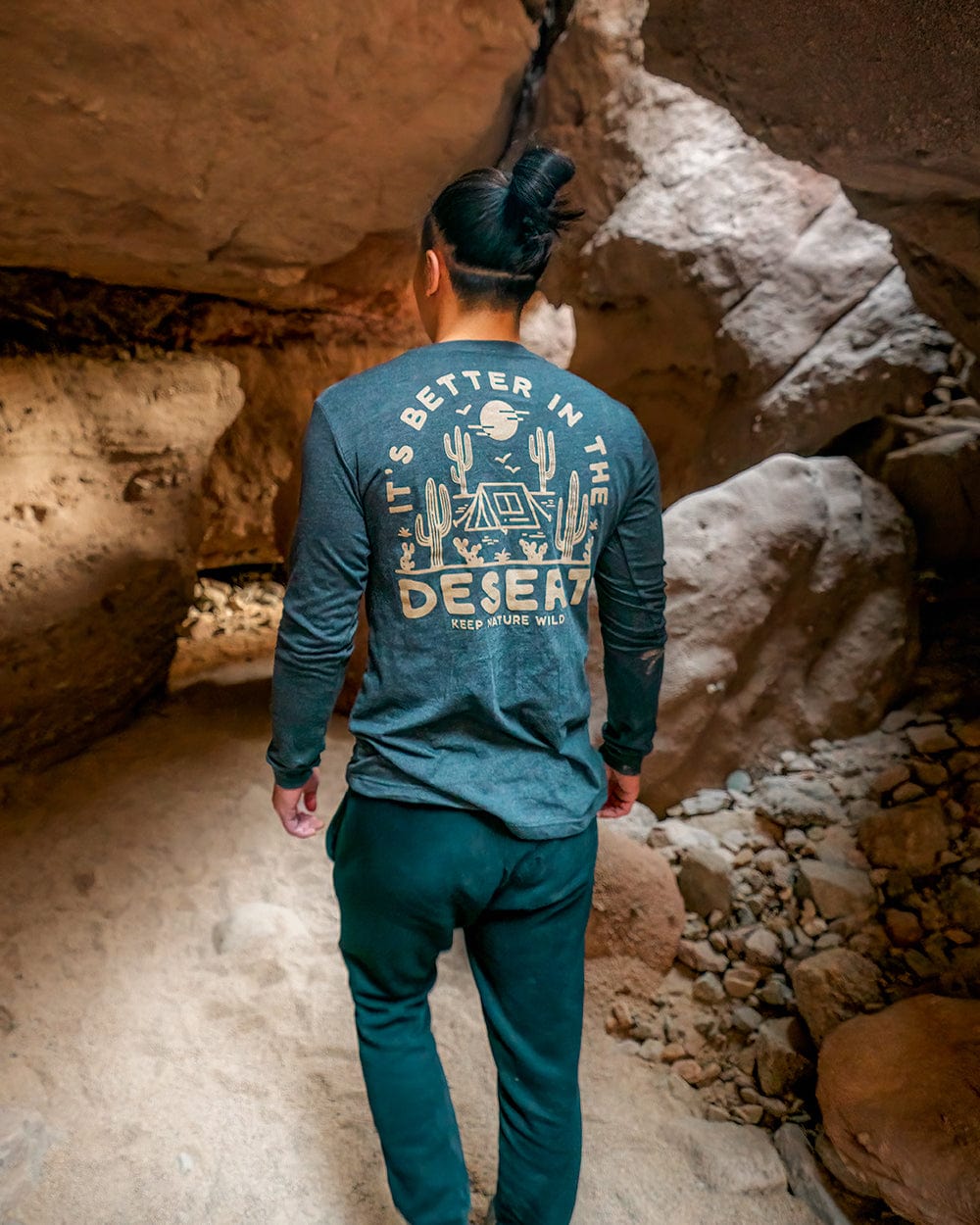 Keep It Wild Tee Better in the Desert Unisex Longsleeve | Heather Dark Grey