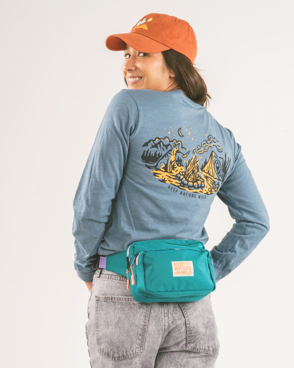 Keep Nature Wild Fanny Pack Adventure Fanny Pack | Teal/Lavender