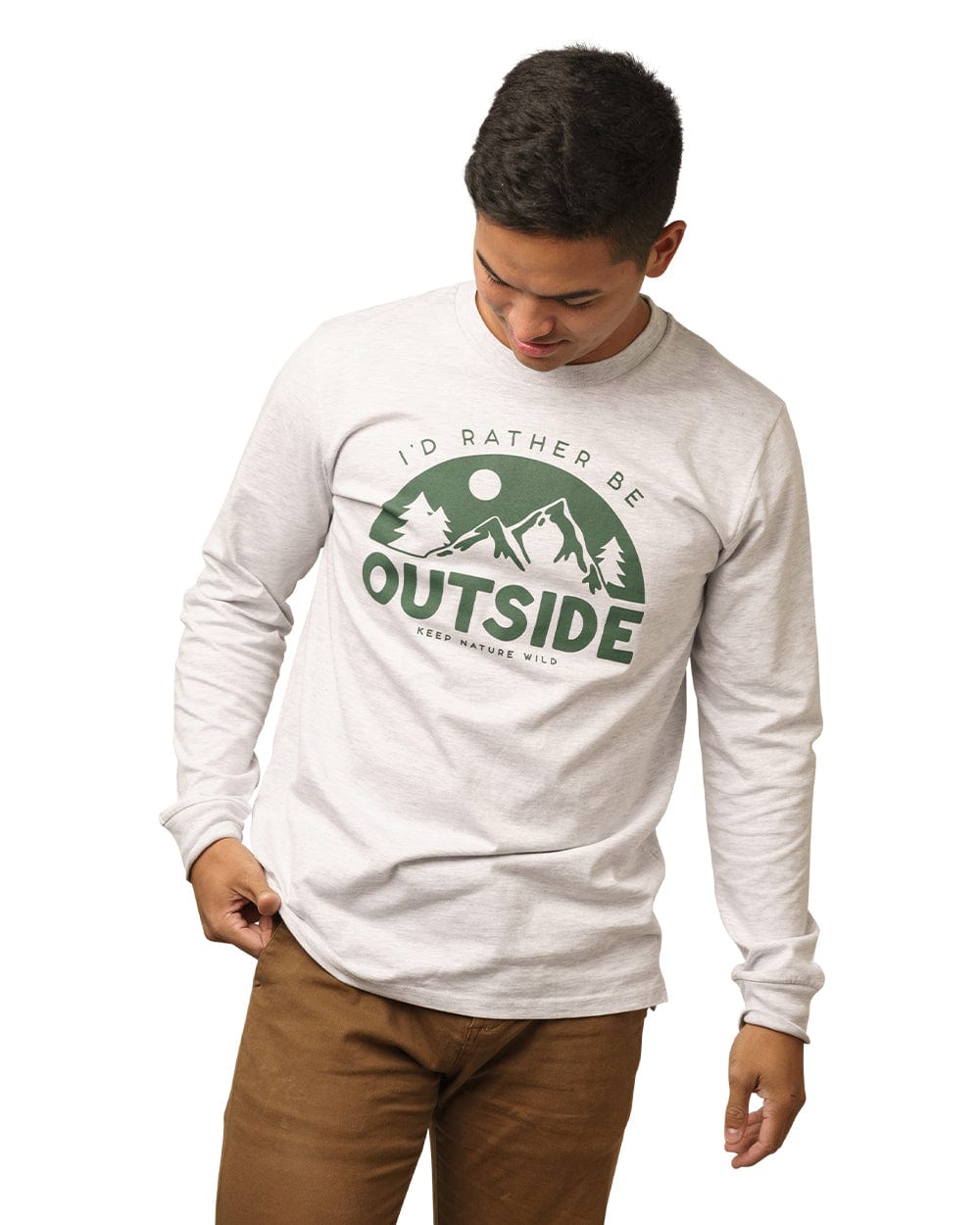 Keep Nature Wild Long Sleeve Be Outside Unisex Long Sleeve | Ash