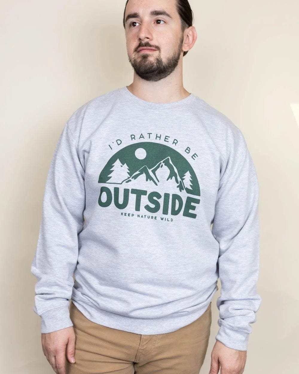 Keep Nature Wild Outerwear Be Outside Unisex Pullover | Heather Gray