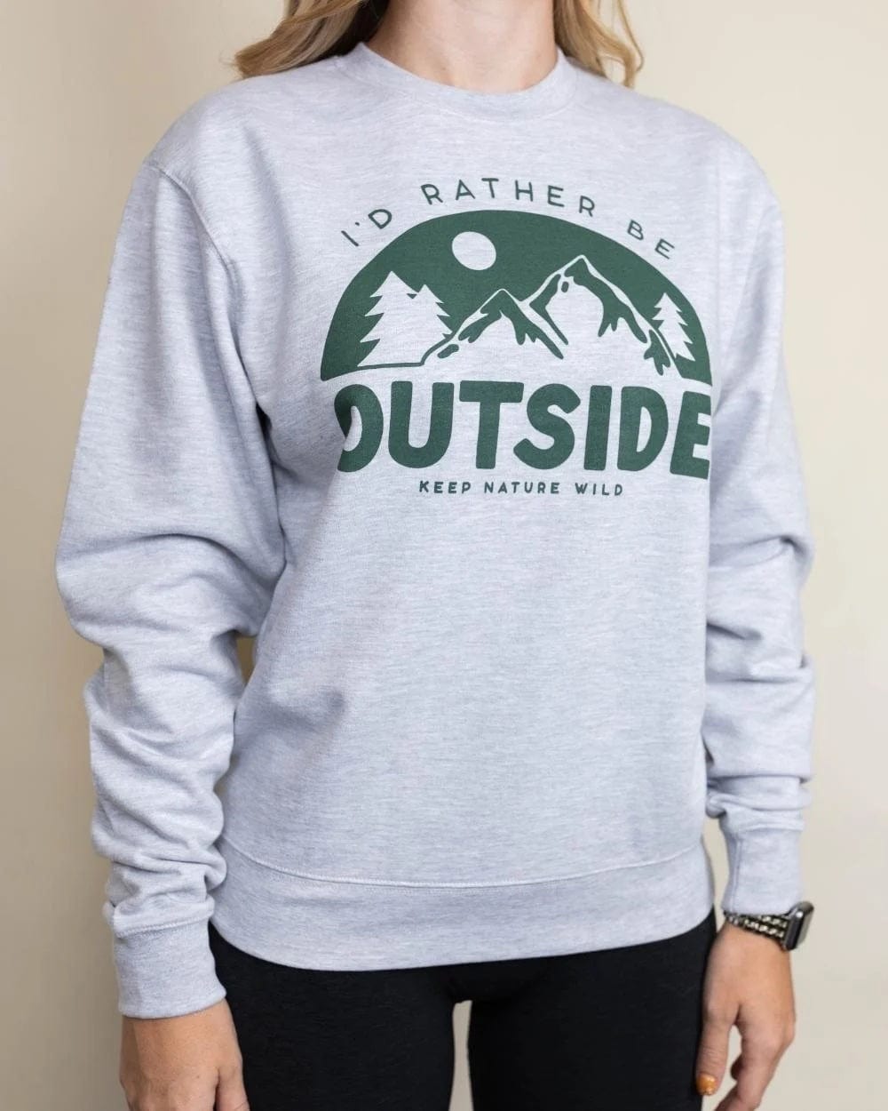 Keep Nature Wild Outerwear Be Outside Unisex Pullover | Heather Gray