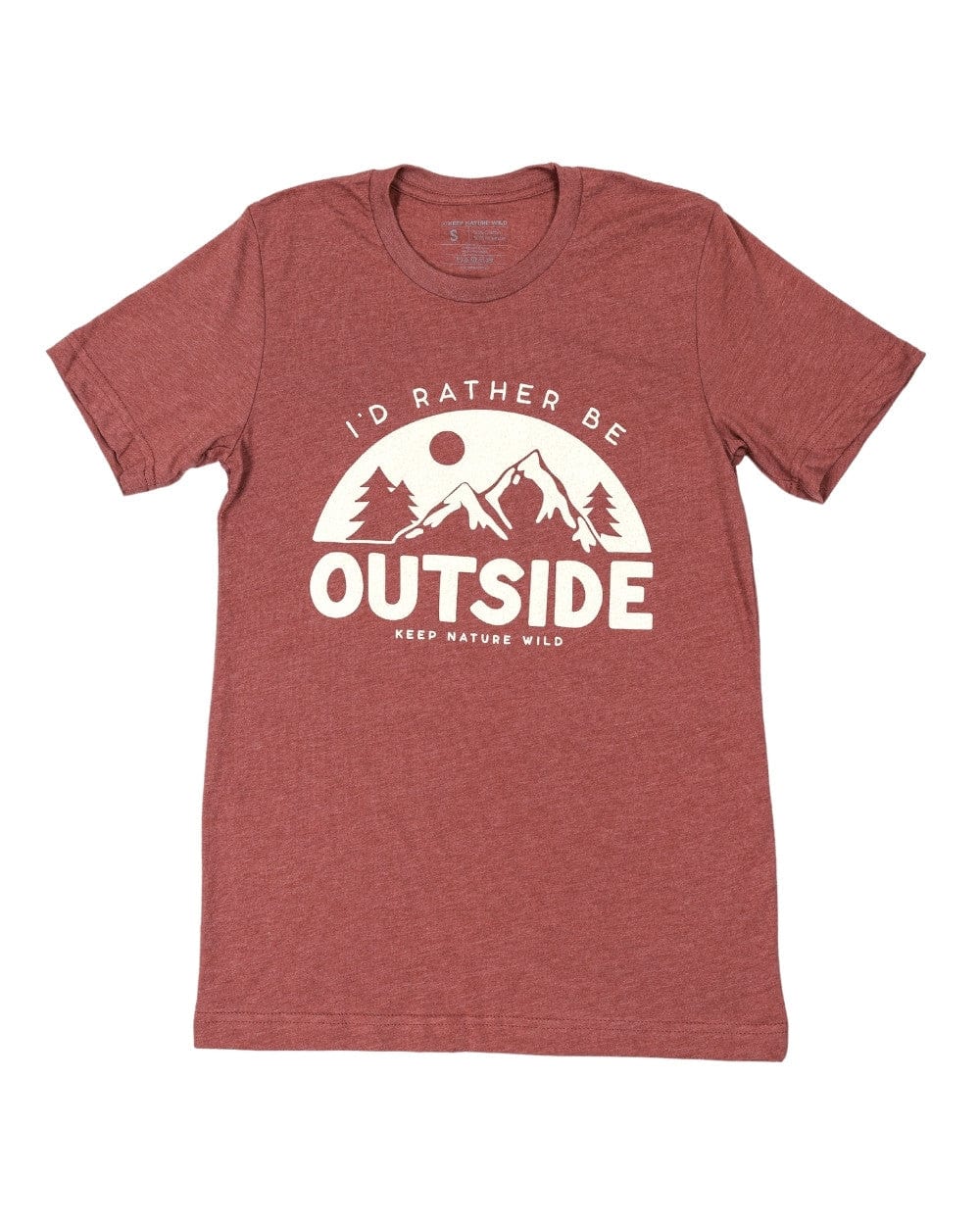 Keep Nature Wild Tee Be Outside Unisex Tee | Heather Clay