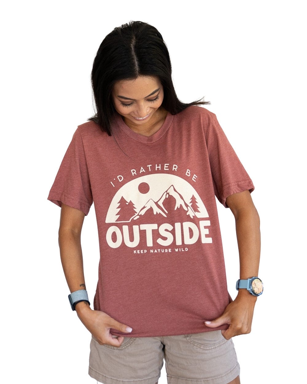 Keep Nature Wild Tee Be Outside Unisex Tee | Heather Clay