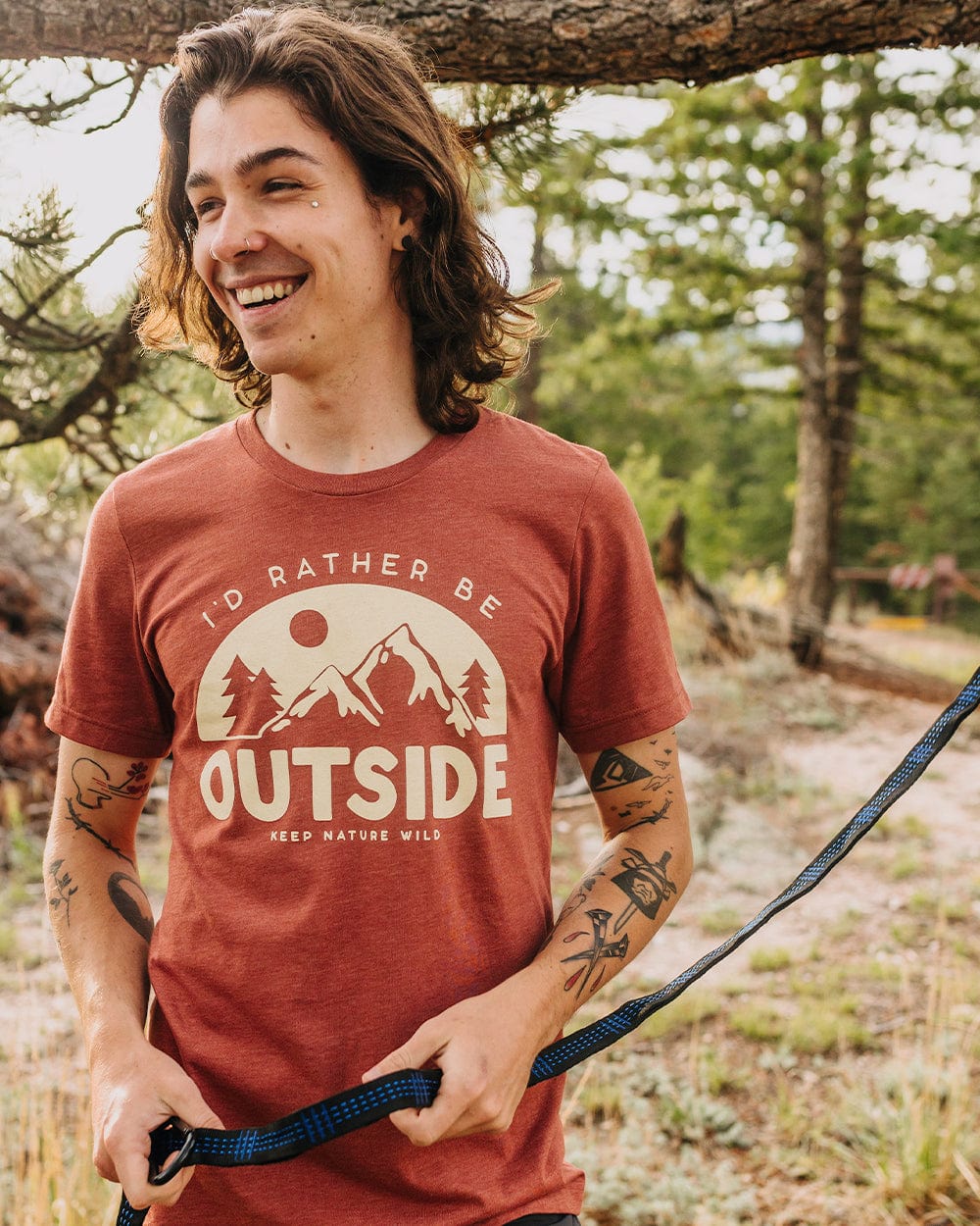 Keep Nature Wild Tee Be Outside Unisex Tee | Heather Clay