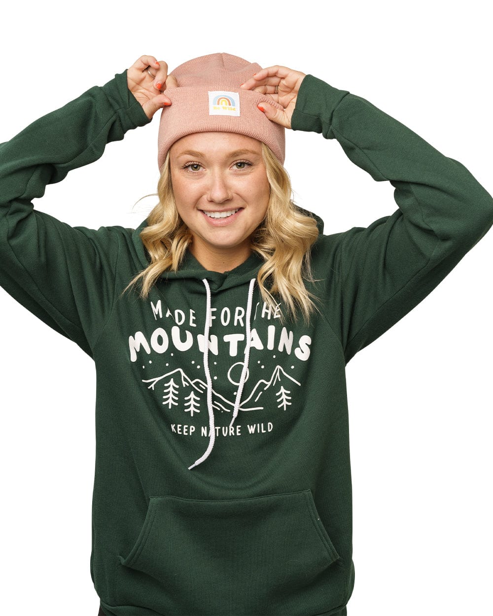 Keep Nature Wild Beanie Be Wild Cuffed Beanie | Rose