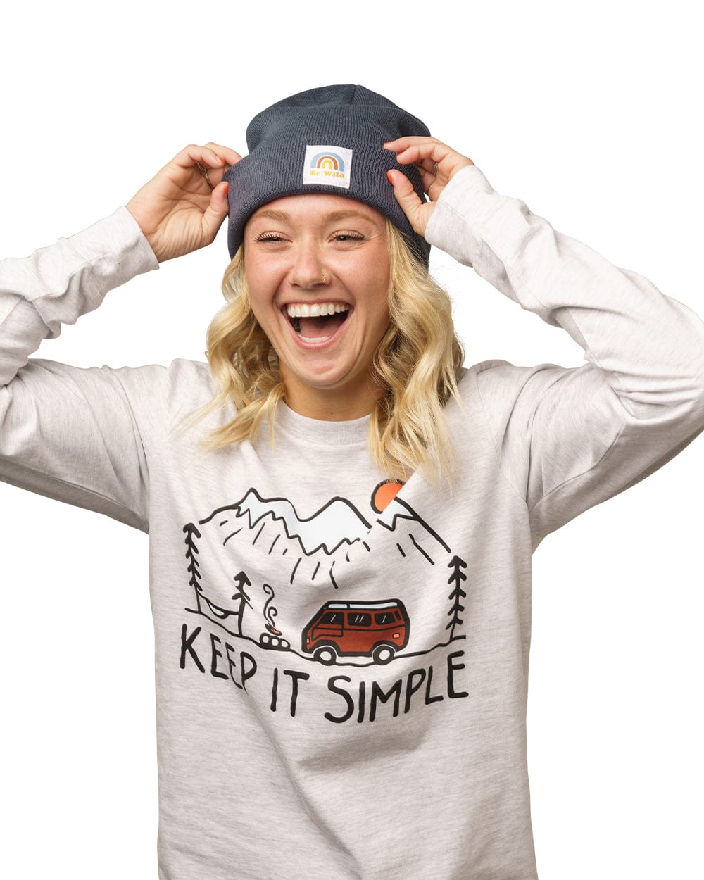 Keep Nature Wild Beanie Be Wild Cuffed Beanie | Slate