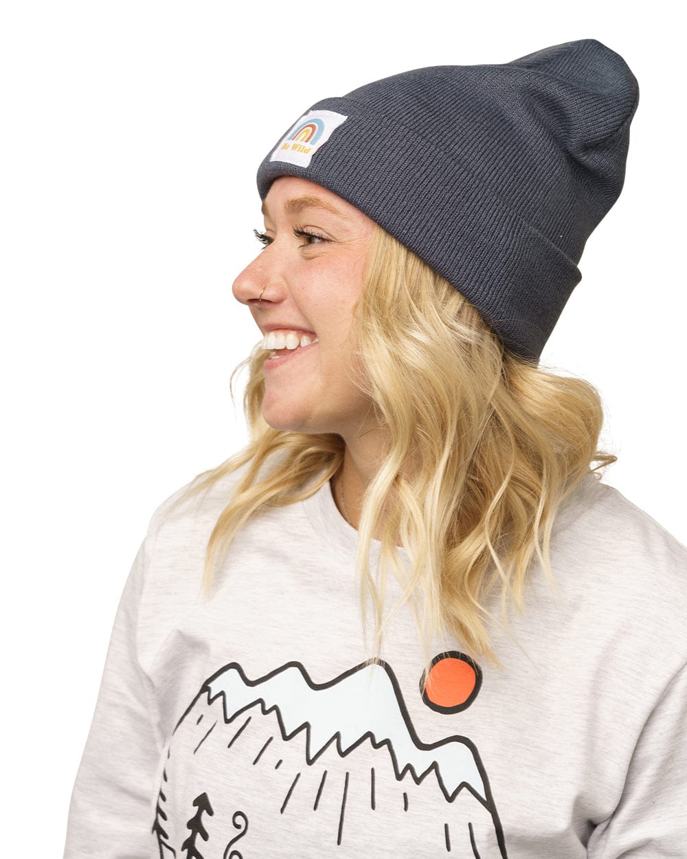 Keep Nature Wild Beanie Be Wild Cuffed Beanie | Slate