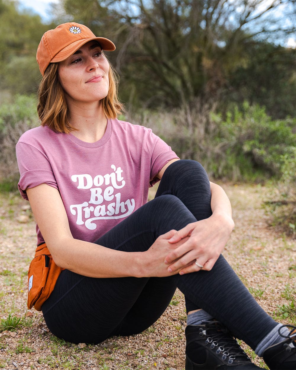 Keep Nature Wild Hat Bloom Dad Hat | Sunset Orange