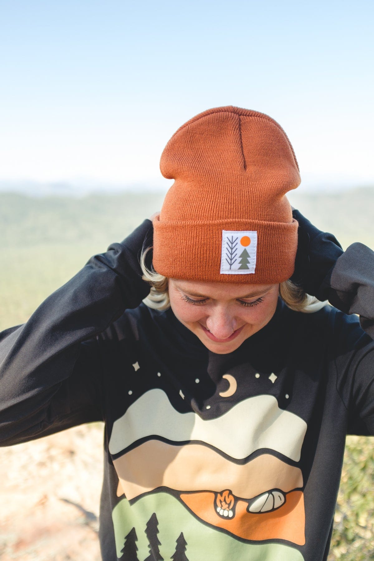 Keep Nature Wild Beanie Evergreen Cuffed Beanie | Copper