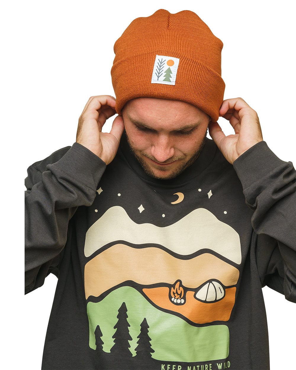 Keep Nature Wild Beanie Evergreen Cuffed Beanie | Copper