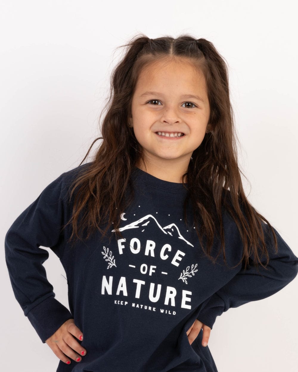 Keep Nature Wild Kids Force of Nature Toddler Long Sleeve | Navy