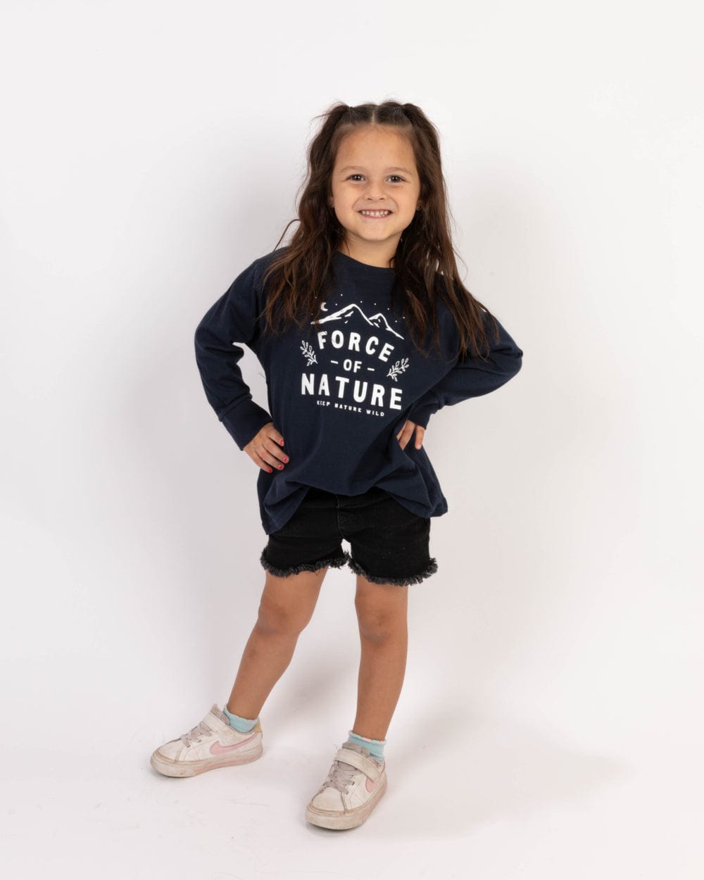 Keep Nature Wild Kids Force of Nature Toddler Long Sleeve | Navy