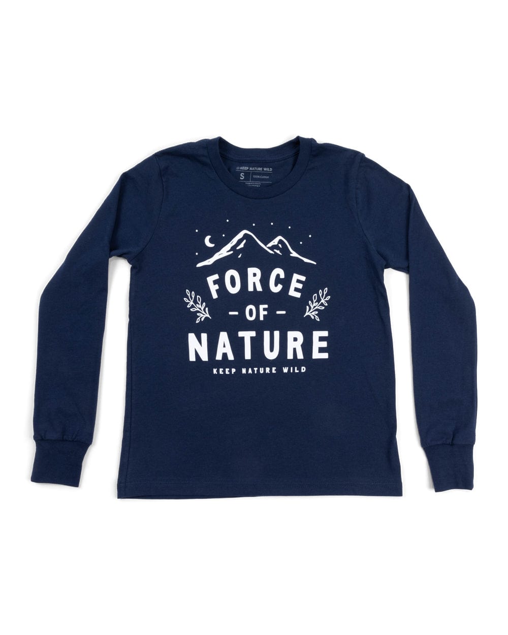 Keep Nature Wild Kids Force of Nature Youth Long Sleeve | Navy