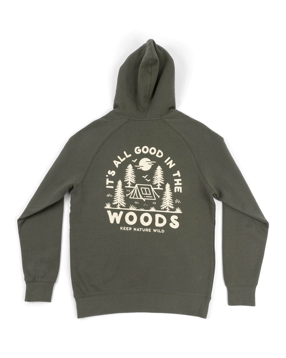 Keep Nature Wild Outerwear Good in the Woods Unisex Hoodie | Olive