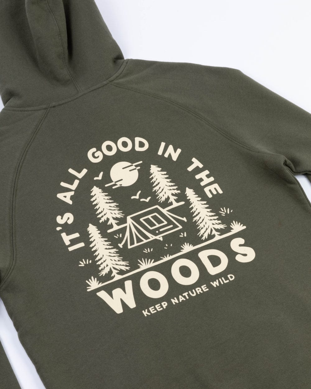 Keep Nature Wild Outerwear Good in the Woods Unisex Hoodie | Olive