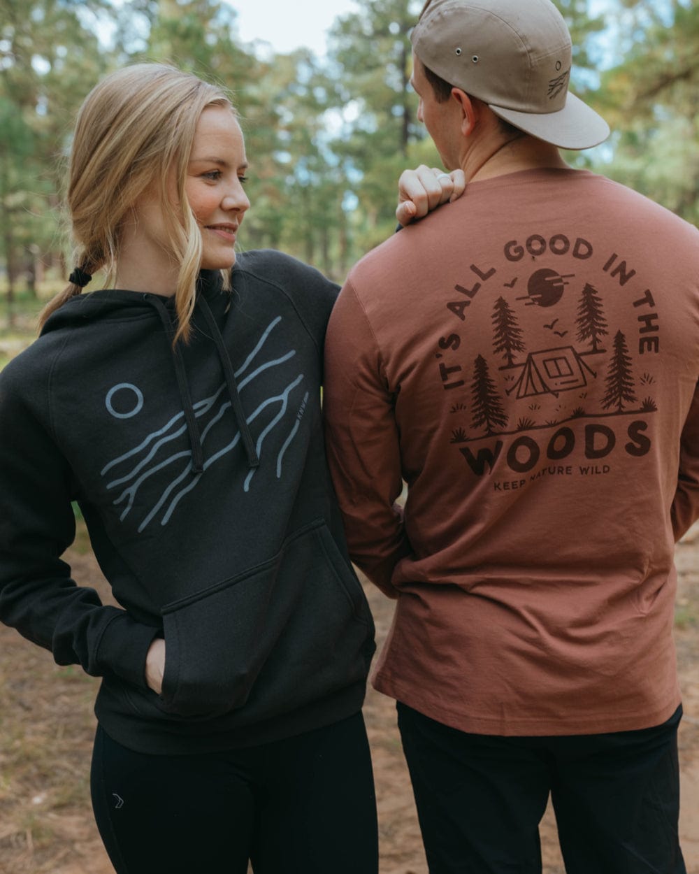 Keep Nature Wild Long Sleeve Good in the Woods Unisex Long Sleeve | Redwood