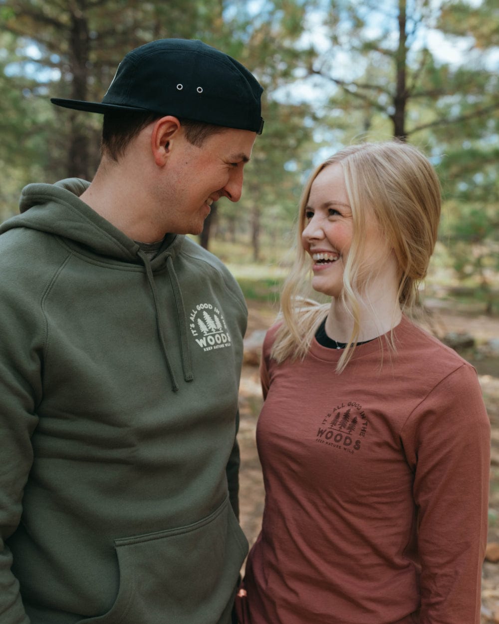 Keep Nature Wild Long Sleeve Good in the Woods Unisex Long Sleeve | Redwood