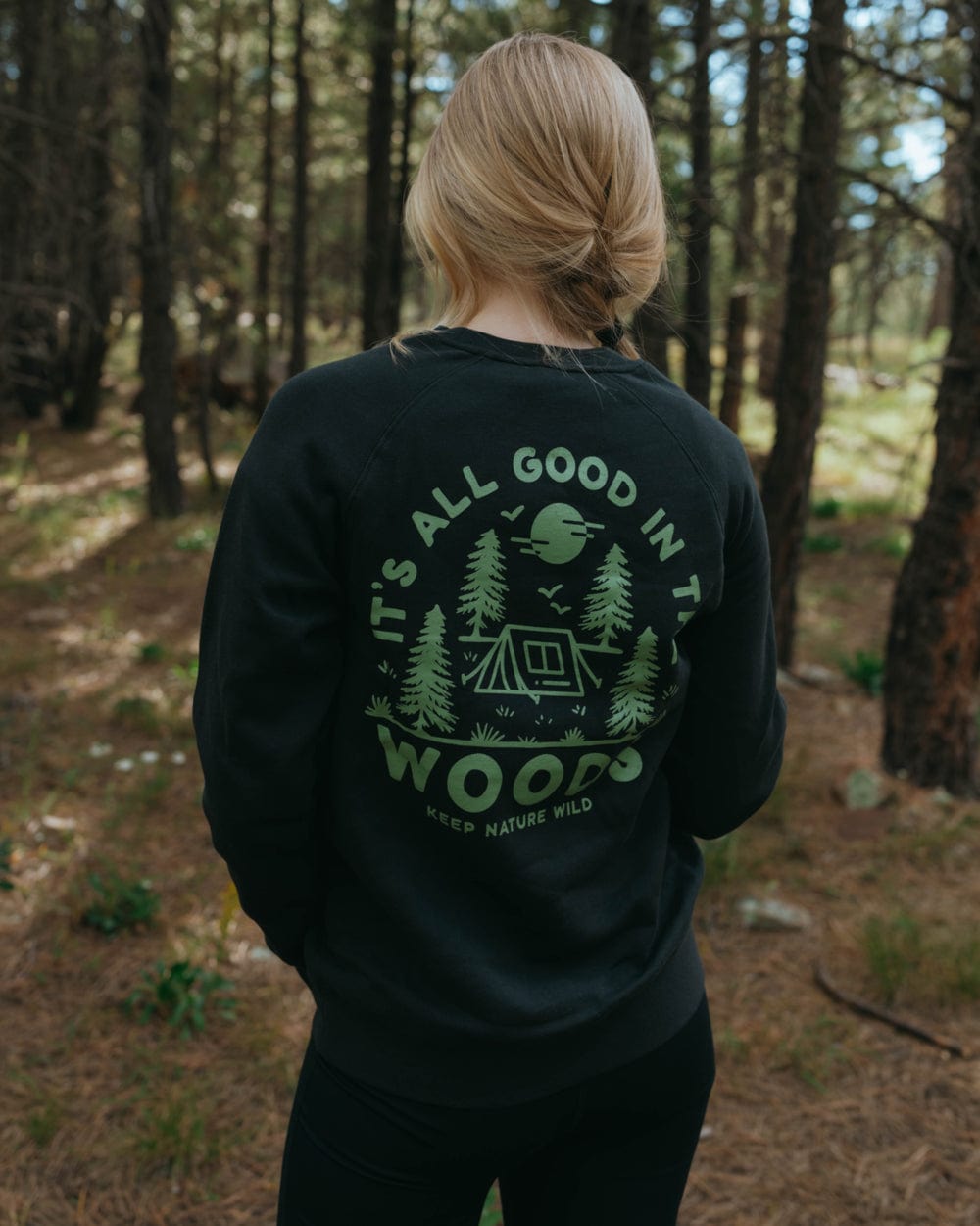 Keep Nature Wild Outerwear Good in the Woods Unisex Pullover | Coal