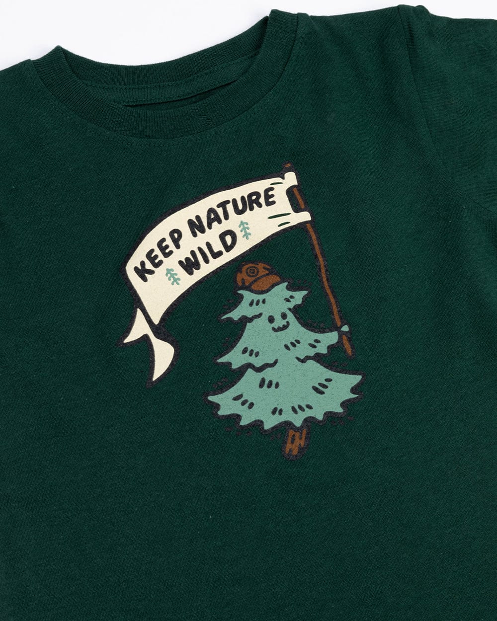 Keep Nature Wild Kids Happy Camper Pine Toddler Tee | Forest