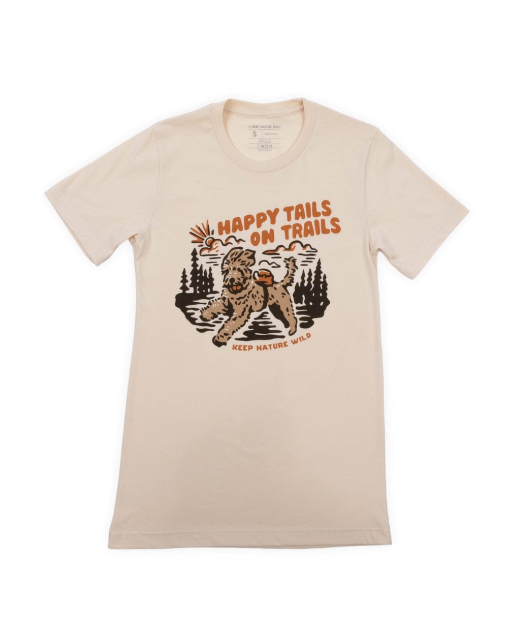 Keep Nature Wild Tee Happy Tails on Trails Forest Unisex Tee | Cholla