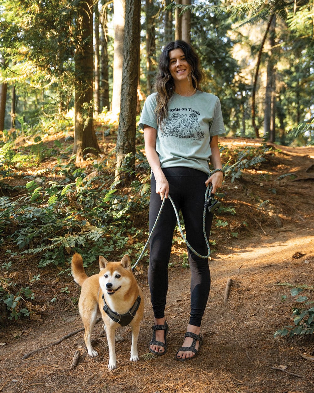 Keep Nature Wild Tee Happy Tails Unisex Tee | Dusty Blue