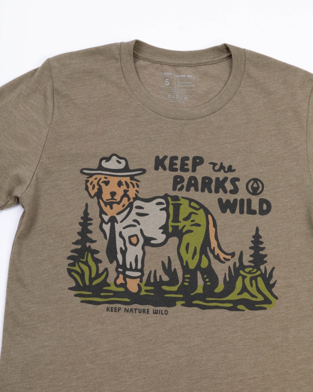 Keep Nature Wild Tee Keep the Barks Wild Unisex Tee | Olive