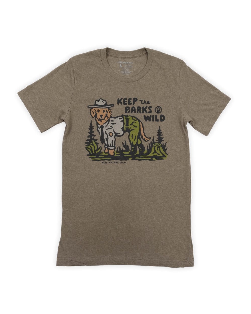 Keep Nature Wild Tee Keep the Barks Wild Unisex Tee | Olive