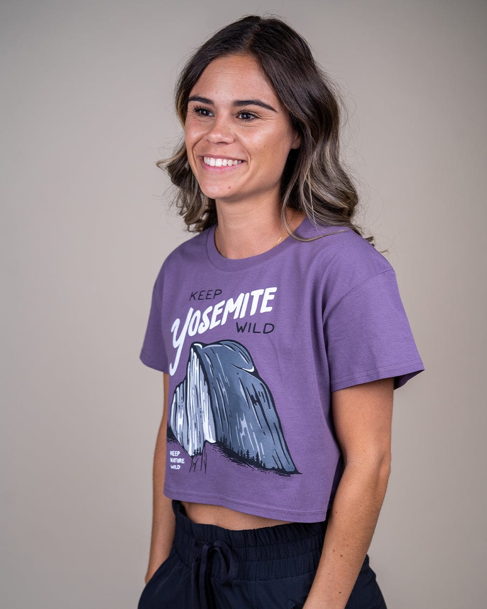 Keep Nature Wild Tank Keep Yosemite Wild Women's Crop Top | Mauve