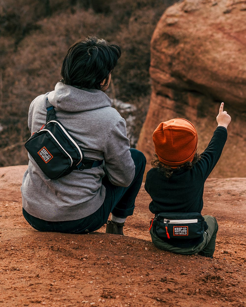 Keep Nature Wild Fanny Pack KNW Kids Fanny Pack | Black/Atlantic