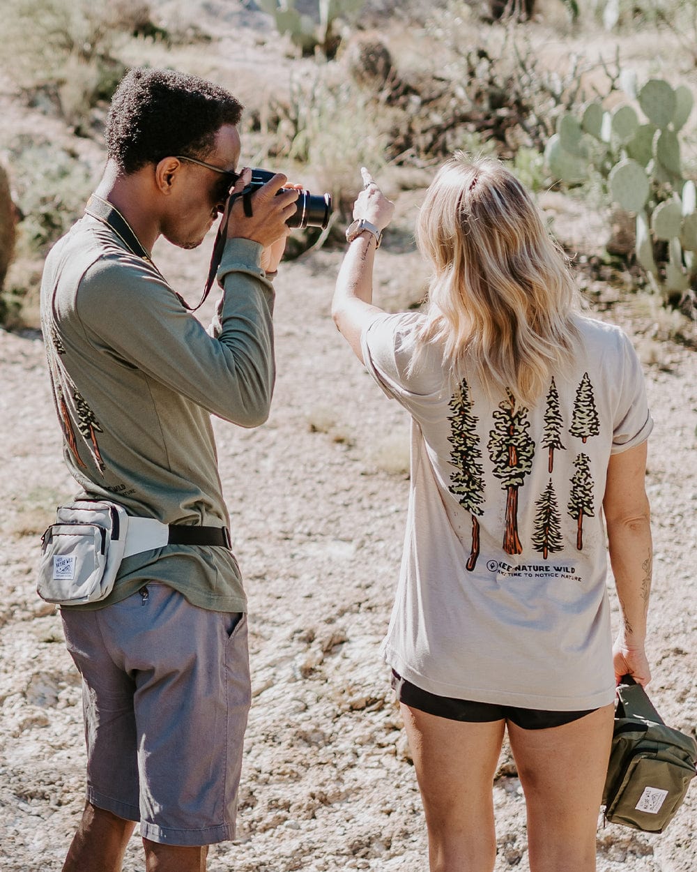 Keep Nature Wild Tee Nature Study Conifers Unisex Tee | Heather Tan