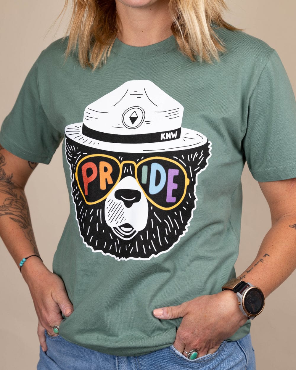 Keep Nature Wild Tee Pride Bear Unisex Tee | Sage