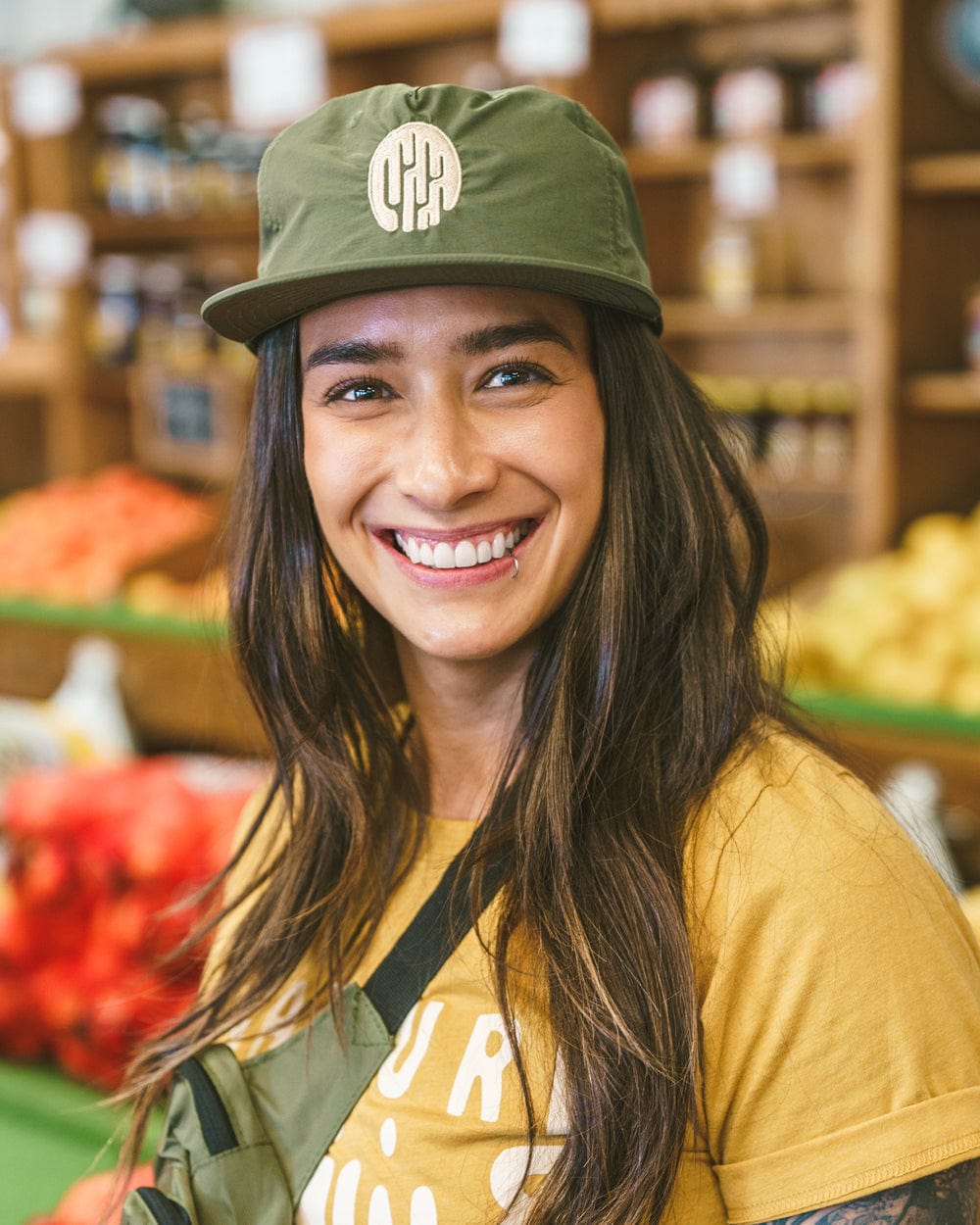 Keep Nature Wild Hat Saguaro Badge Trail Cap | Olive