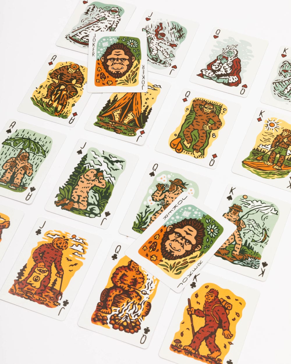 Keep Nature Wild Home Seasons of Squatch Playing Cards