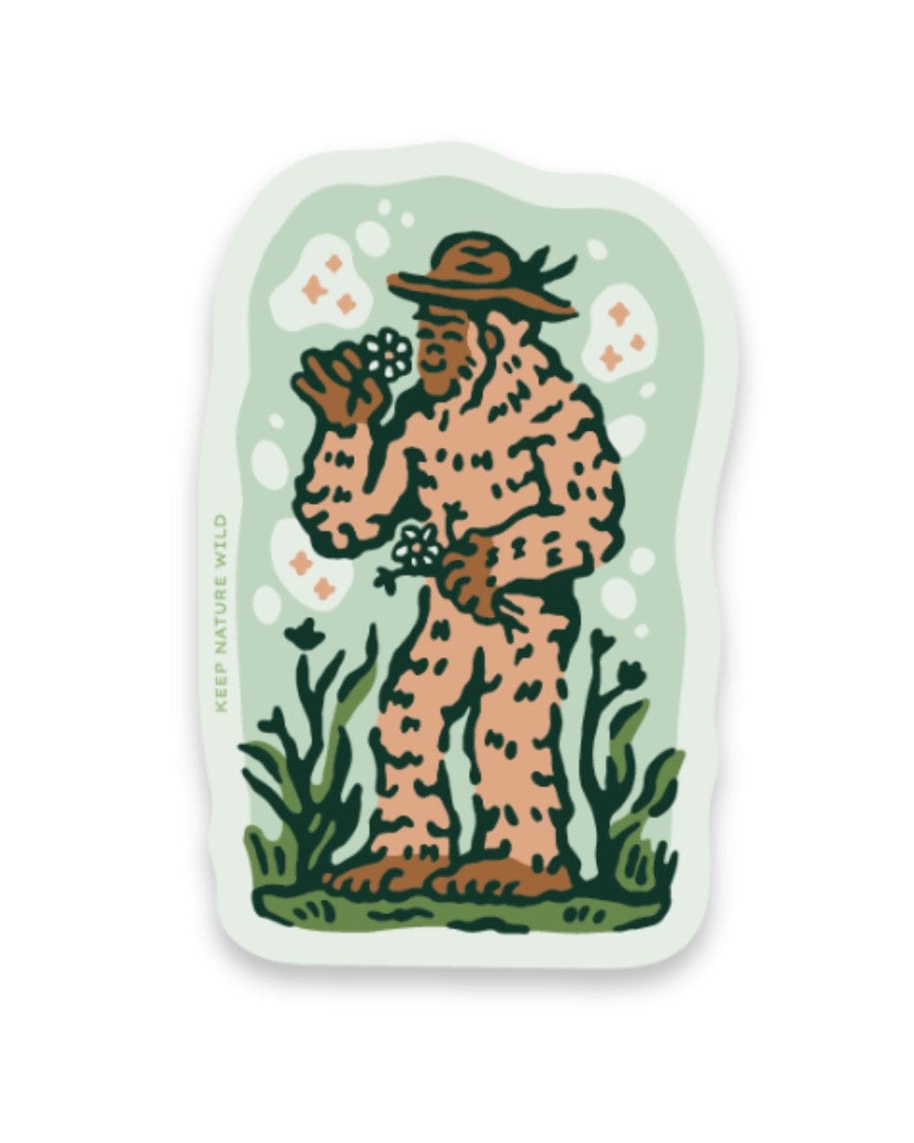 Keep Nature Wild Sticker Squatch Spring Blooms | Sticker