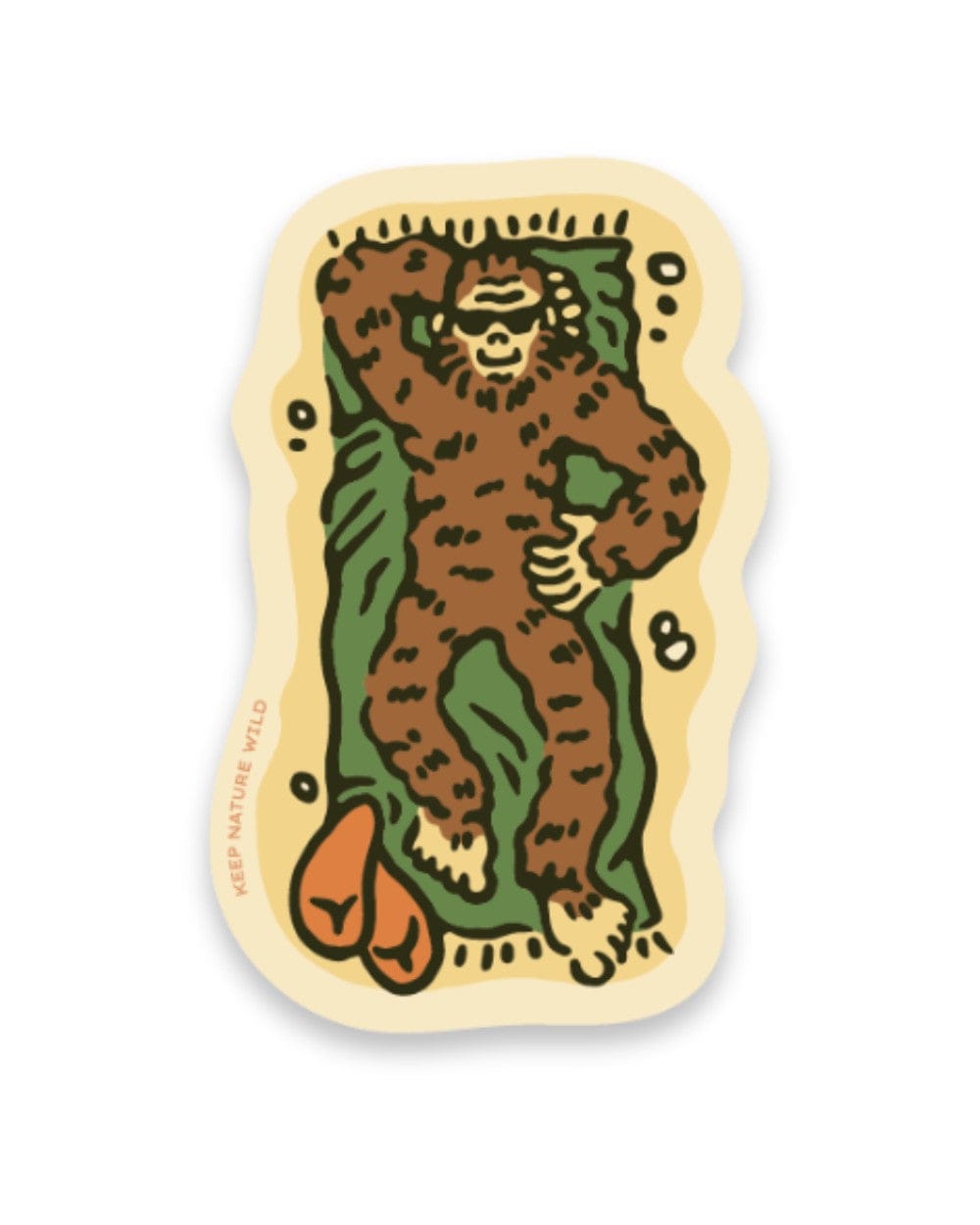 Keep Nature Wild Sticker Squatch Summer Slumber | Sticker