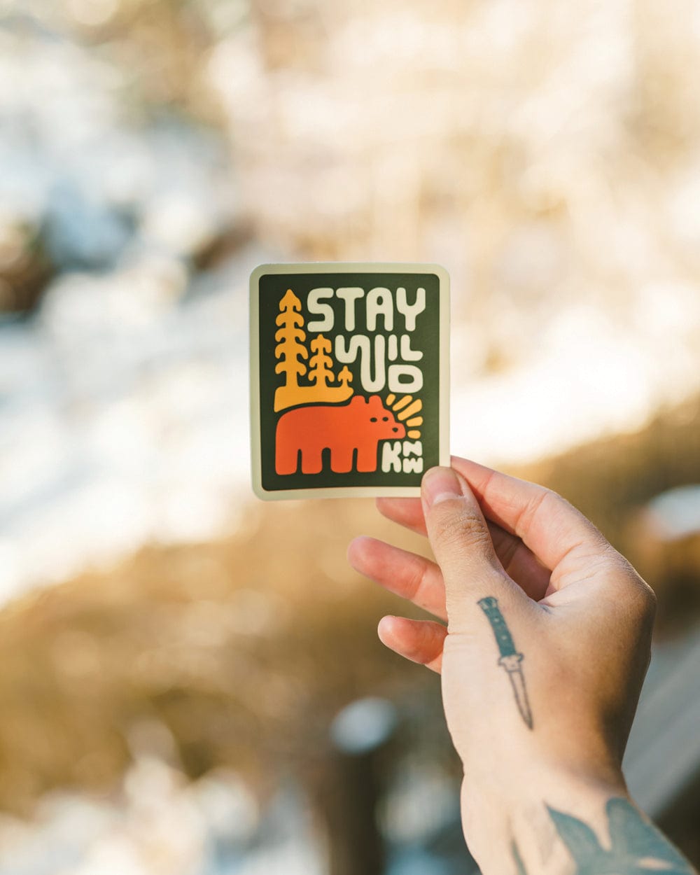 Keep Nature Wild Sticker Stay Wild Grizzly | Sticker