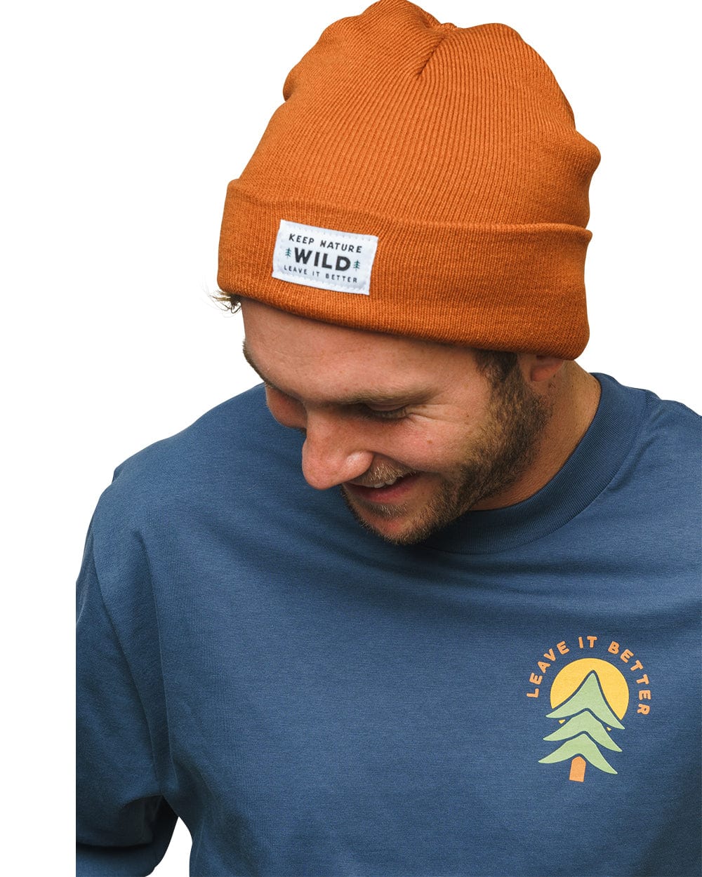 Keep Nature Wild Beanie Twin Pines Cuffed Beanie | Copper