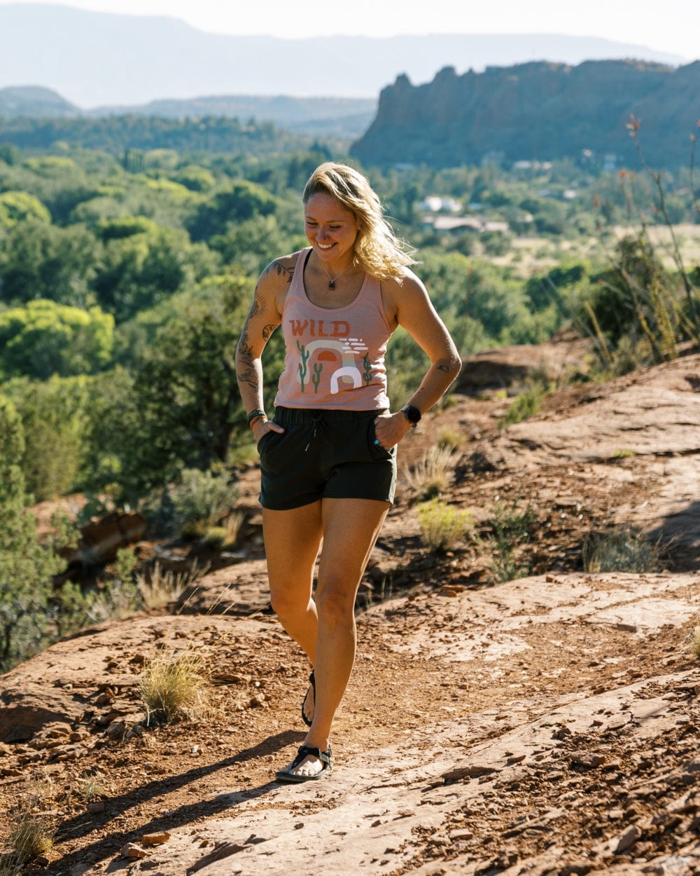 Keep Nature Wild Wild Arches Women’s Racerback Tank | Rose