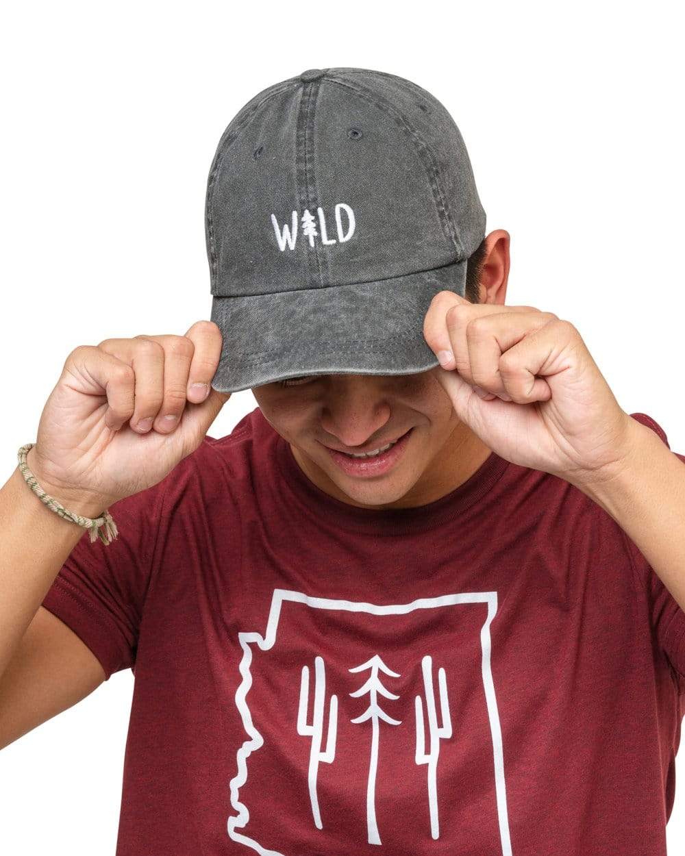 Wild Pine Dad Hat | Smoke