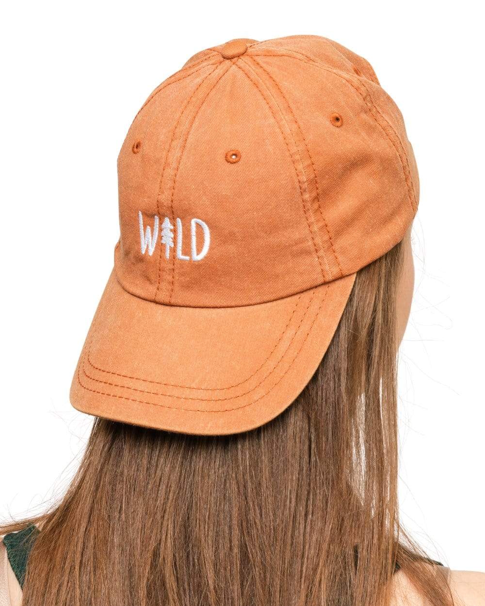 Wild Pine Dad Hat | Sunset Orange